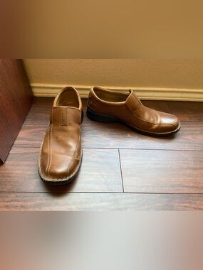 CLARKS Brown Slip On Shoes Men US 12